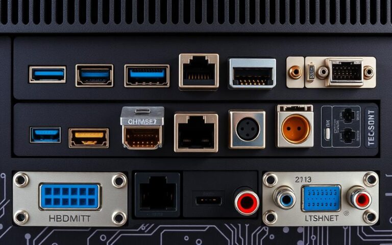 a computer port is used to