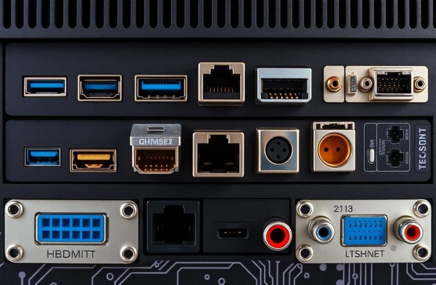 a computer port is used to