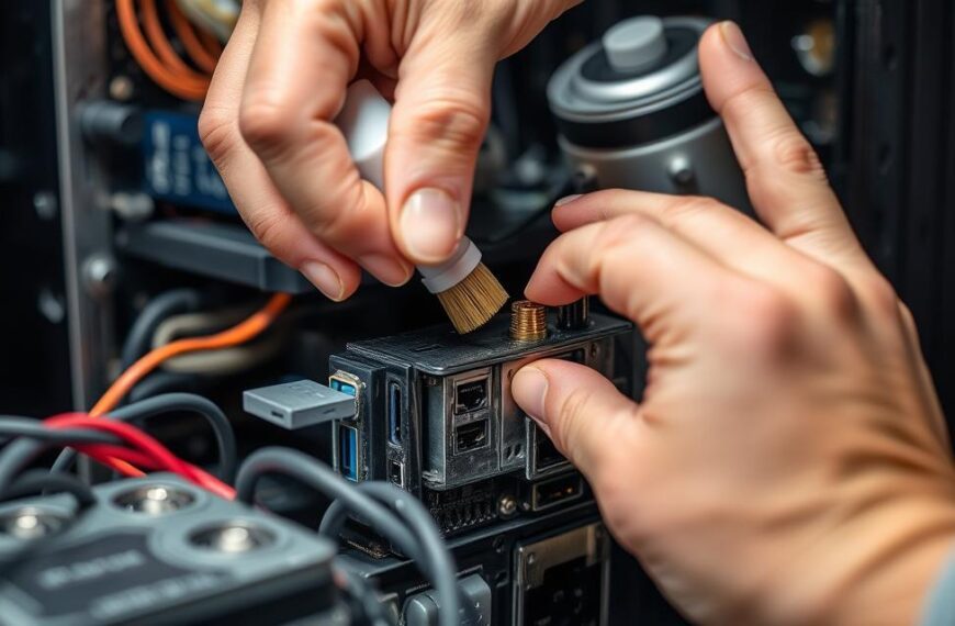 how to clean computer ports