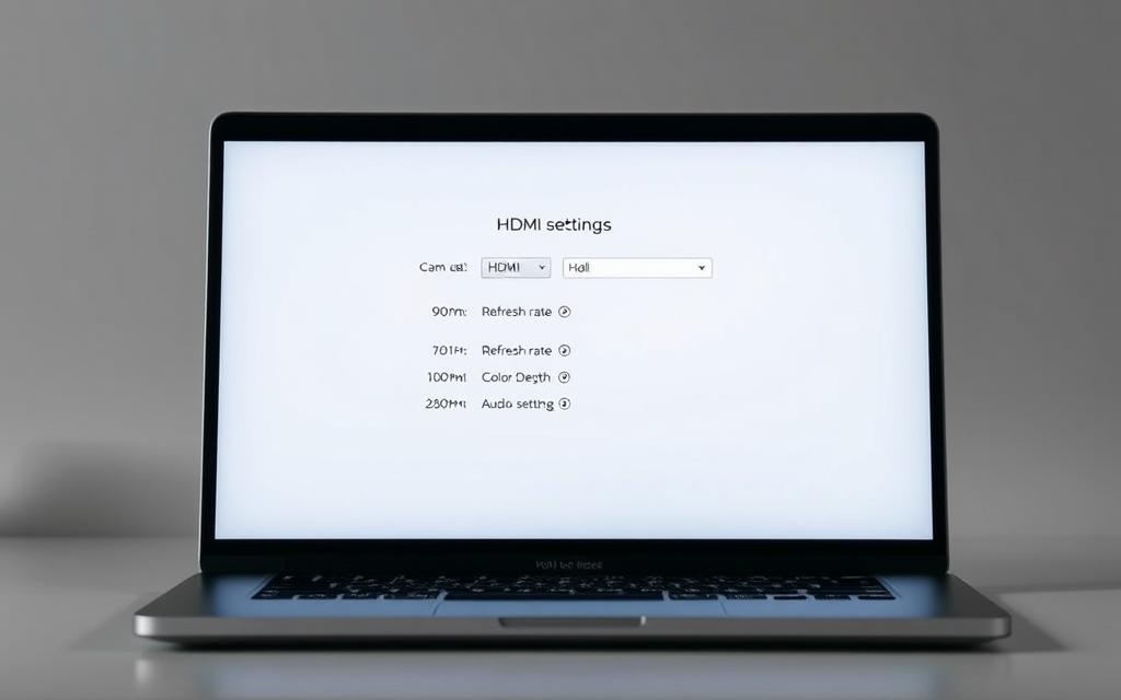 HDMI display settings