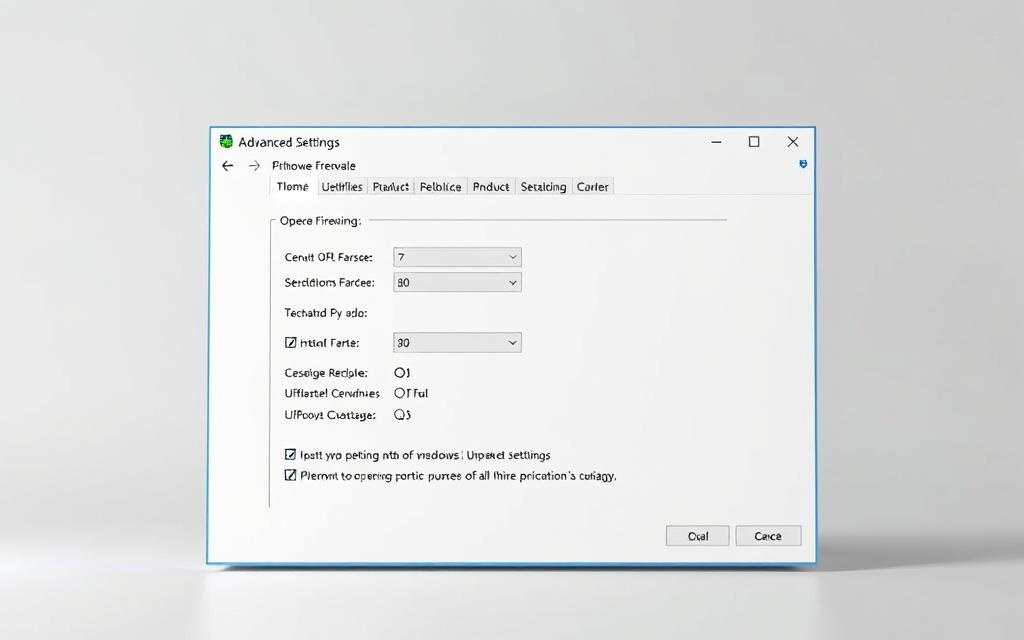 Windows Firewall Advanced Settings