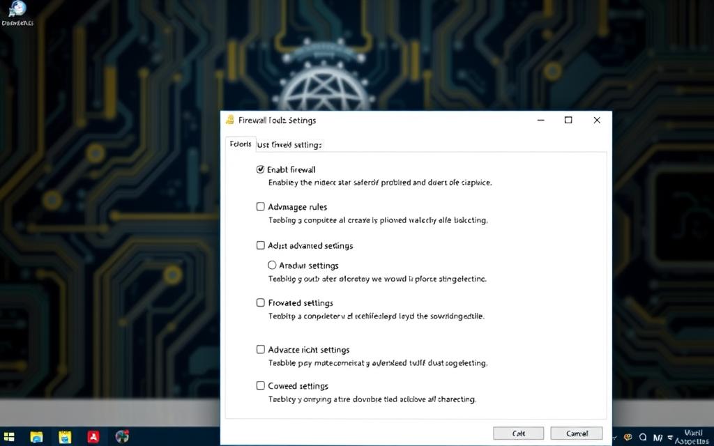 windows firewall advanced settings
