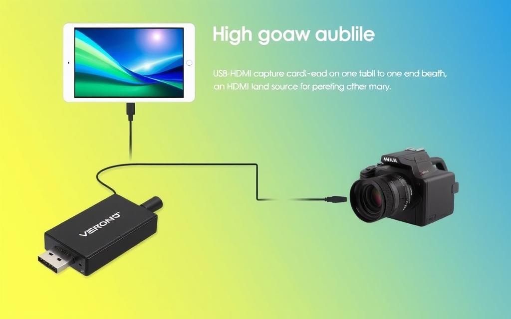 USB-HDMI capture card for tablet