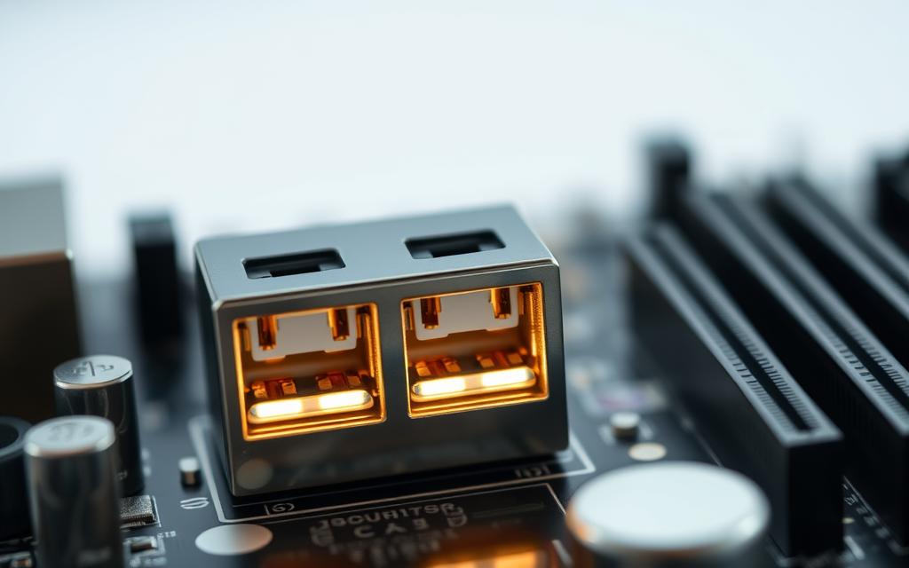 USB ports on motherboard