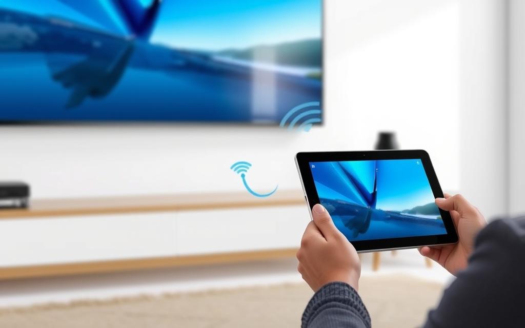 Wireless display adapter for tablet