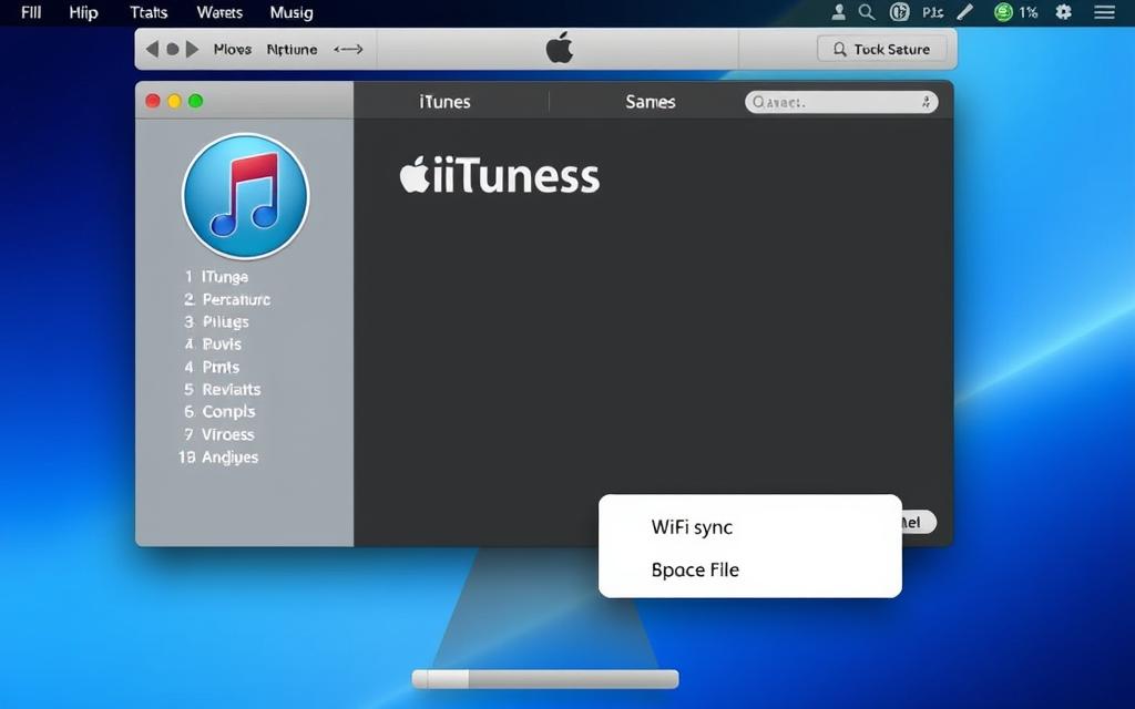 how to setup wifi sync iphone to pc