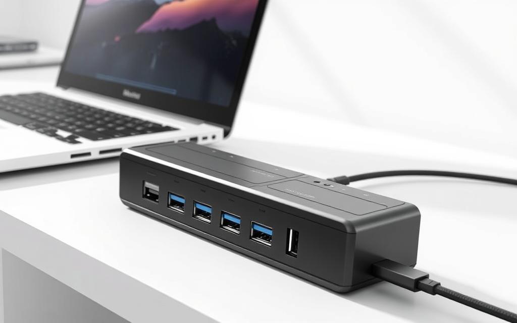 laptop docking station with multiple USB ports