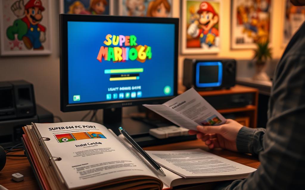 Super Mario 64 PC port installation steps